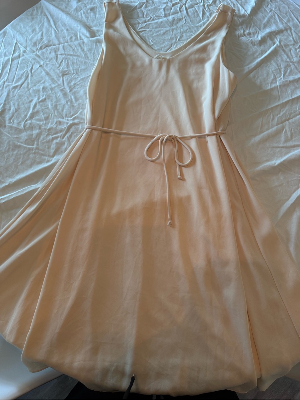 Pinkblush Blush Peach Fit & Flare Dress